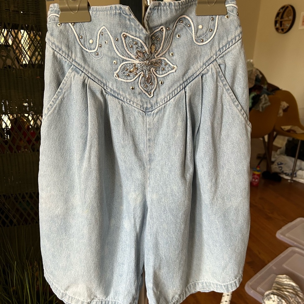 Vintage Light Blue Denim Shorts by Panorama